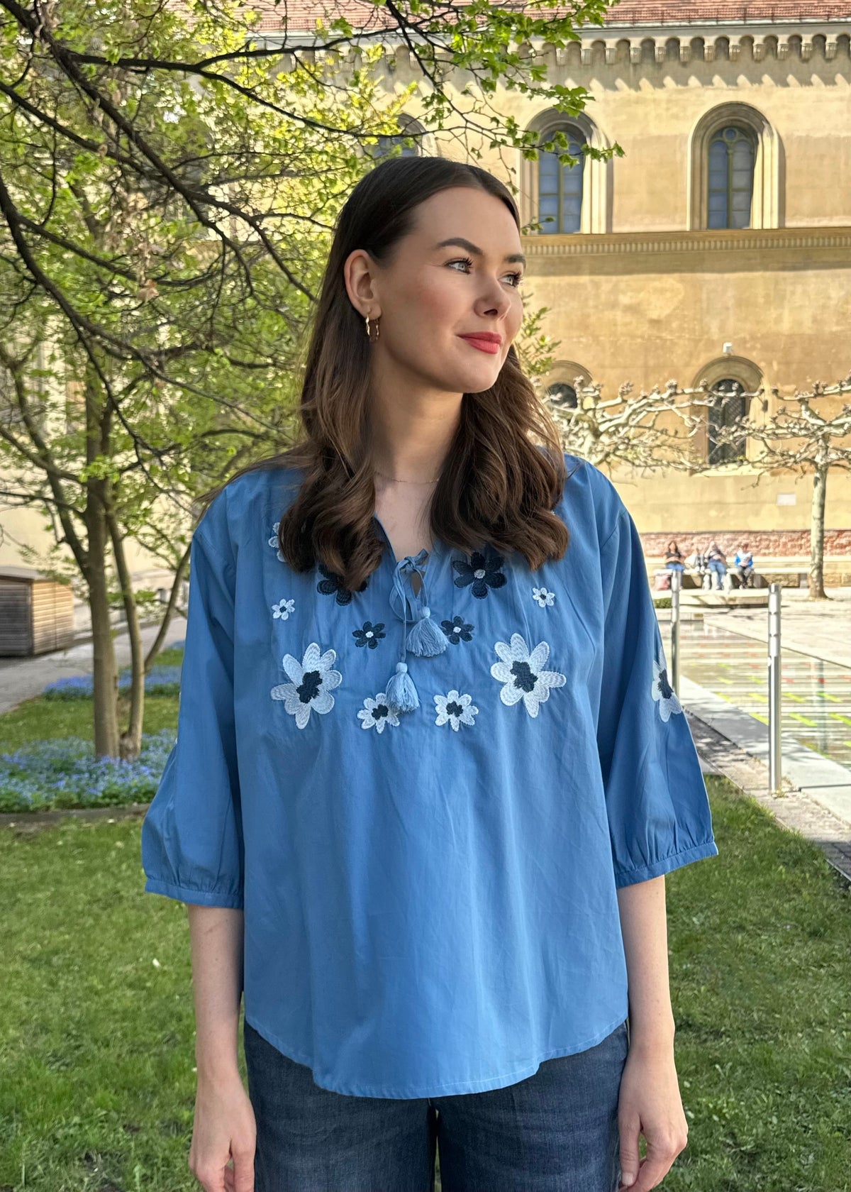 Boho-Bluse &#39;Blume&#39;