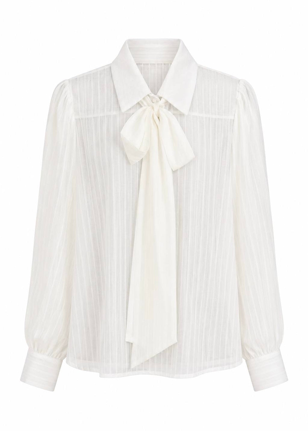 Bluse mit Schleife 'Weiß'