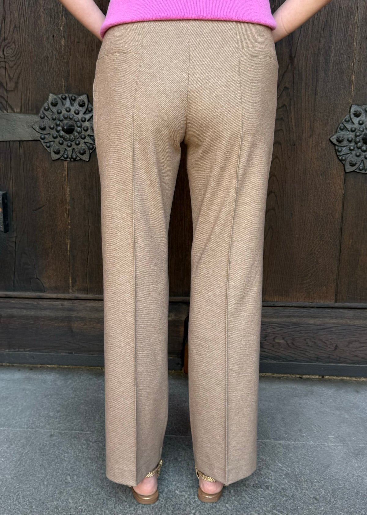 7/8 Flanell-Hose mit Bundfalte