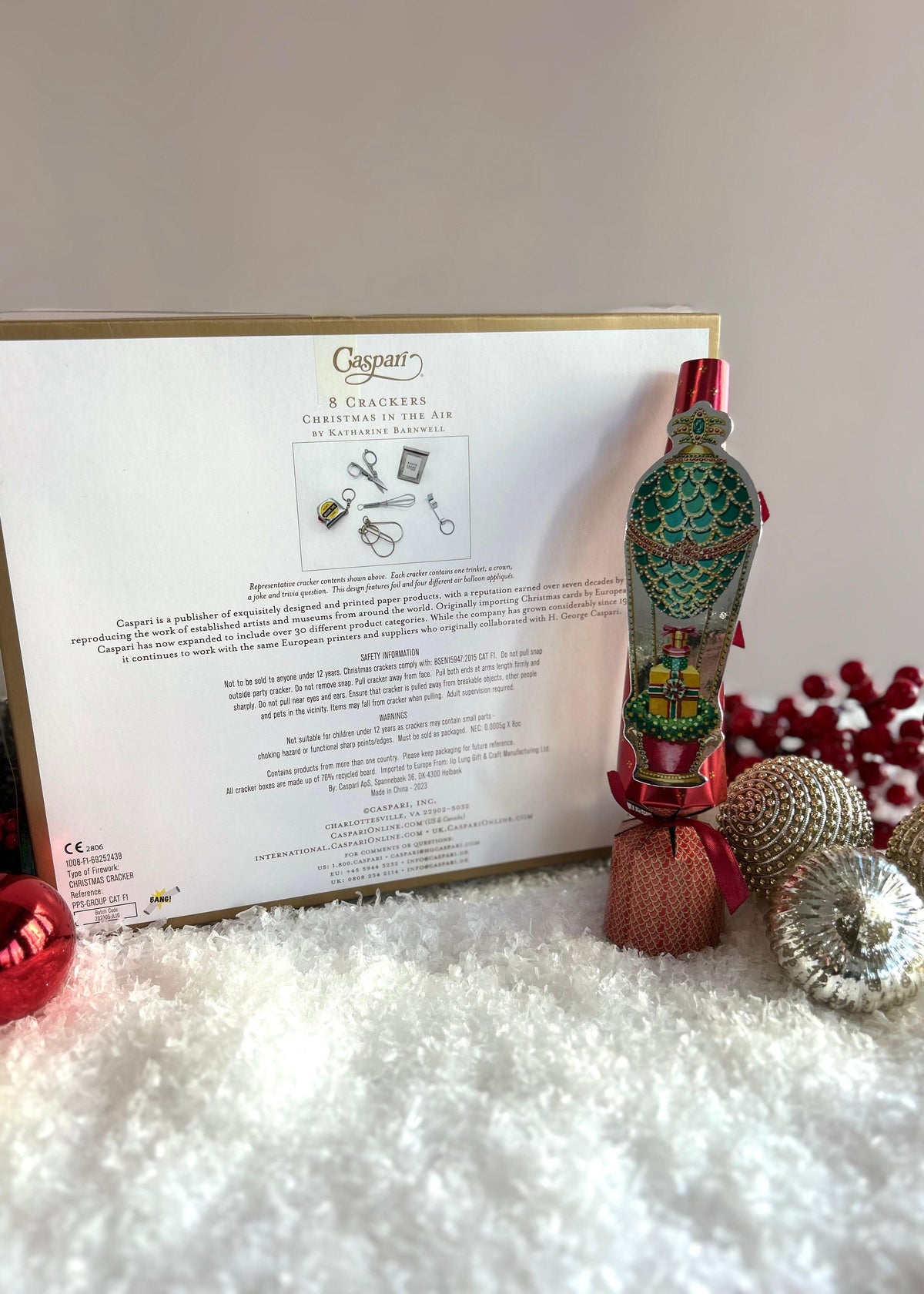 Party Cracker 'X-Mas Heißluftballon' XL