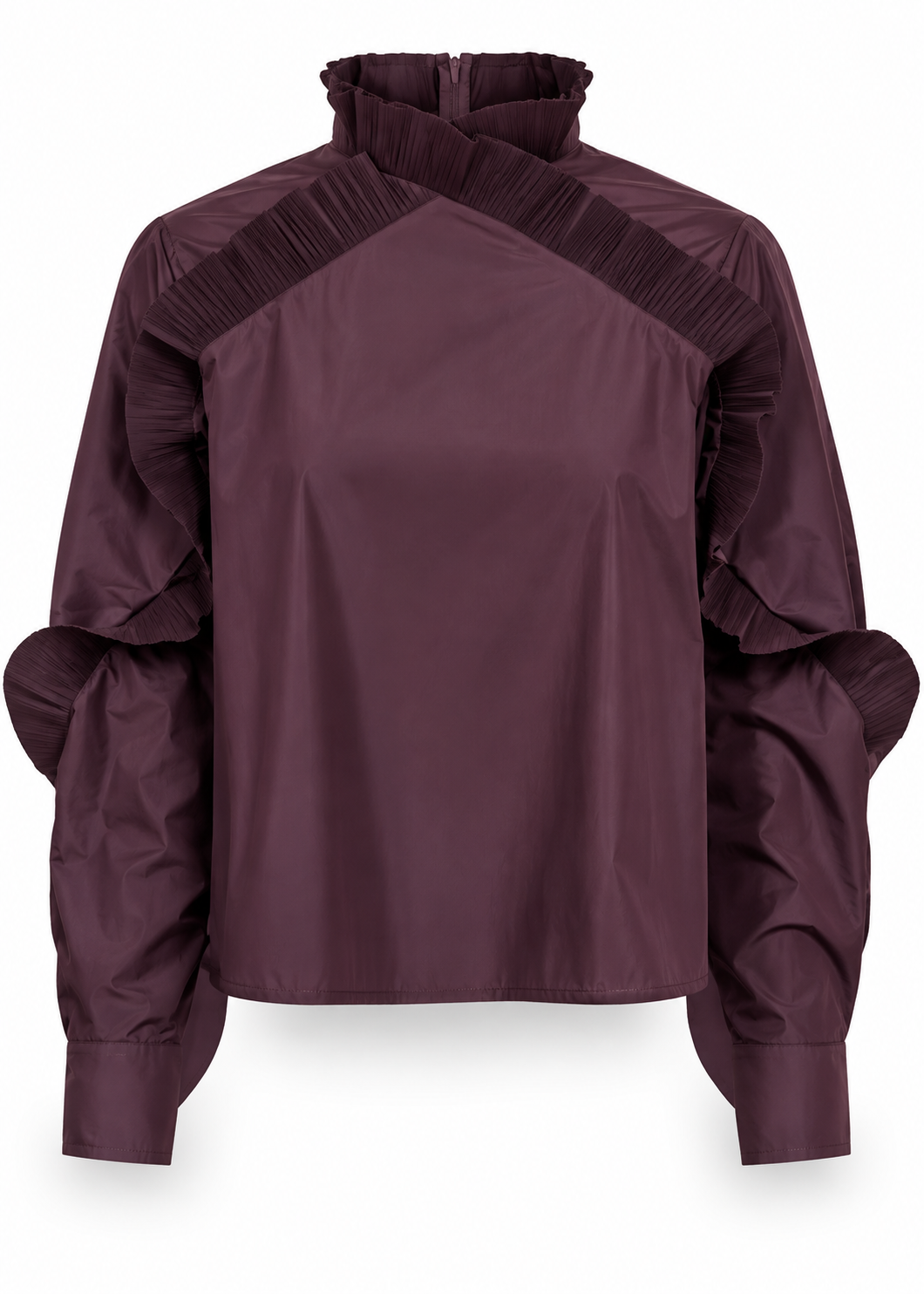 Bluse mit Plissé