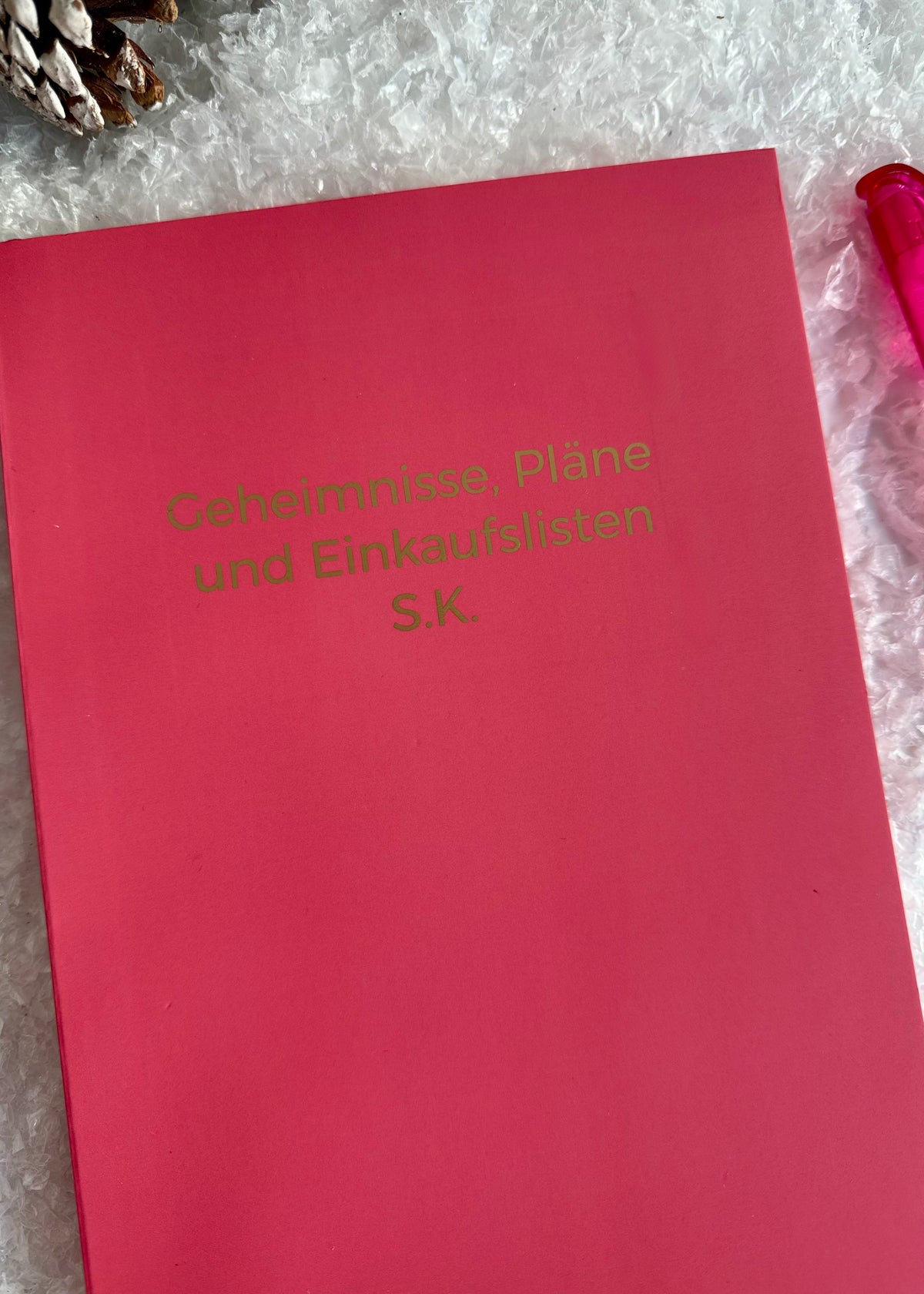 Personalisierbares Notizbuch 'Rot'