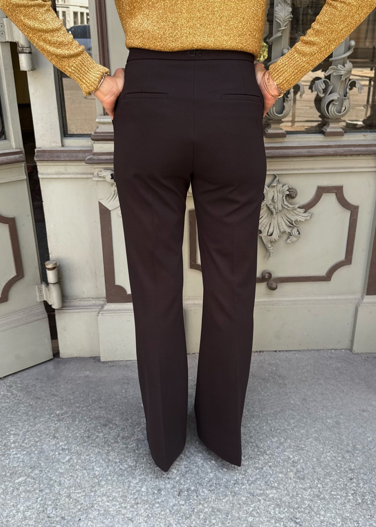 Bootcut-Hose &#39;Braun&#39;