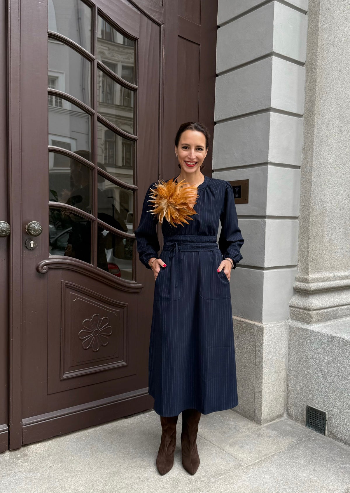 Midi-Flanellkleid &#39;Paris&#39;