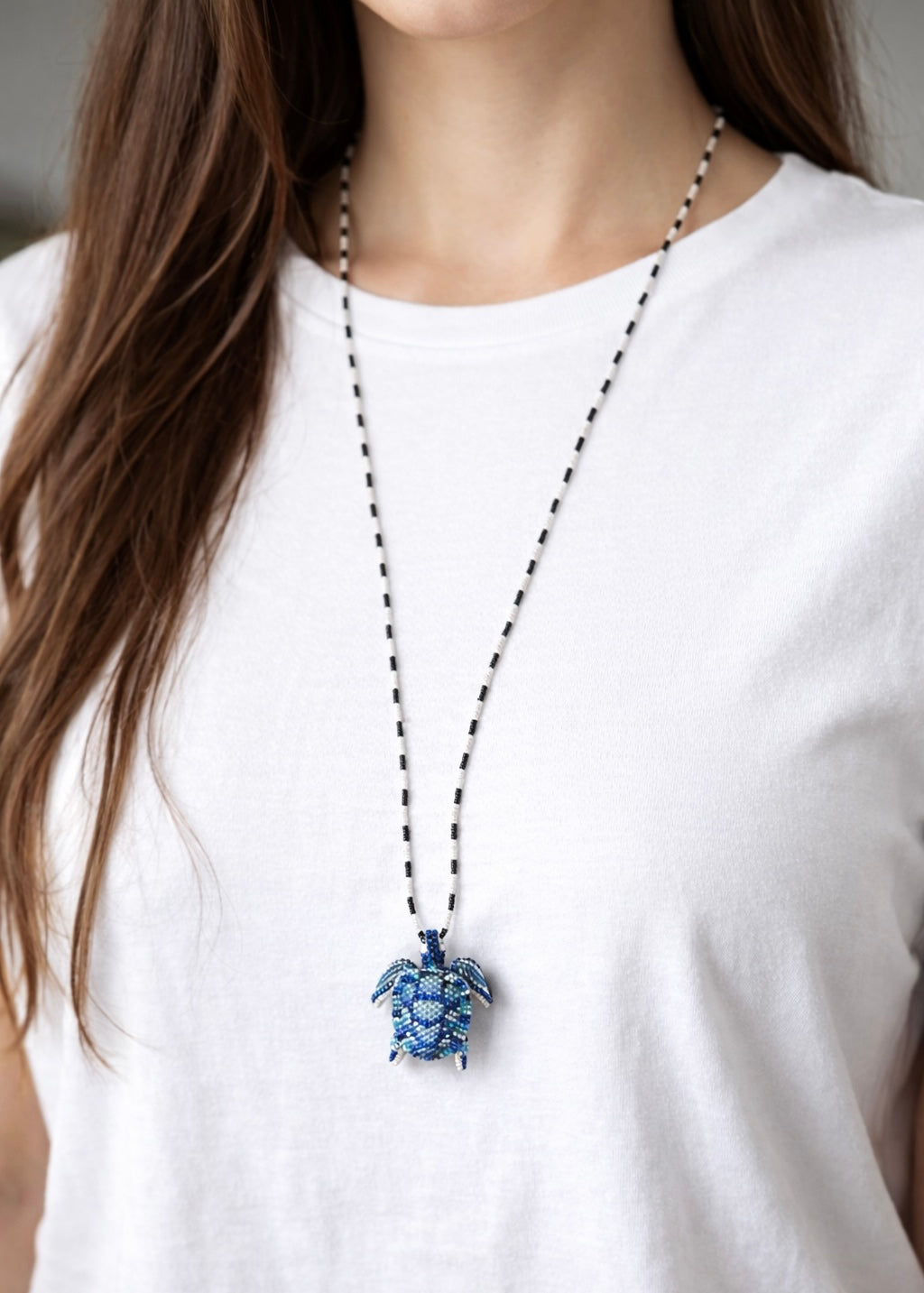 Kette 'Beads' mit Turtle-Anhänger