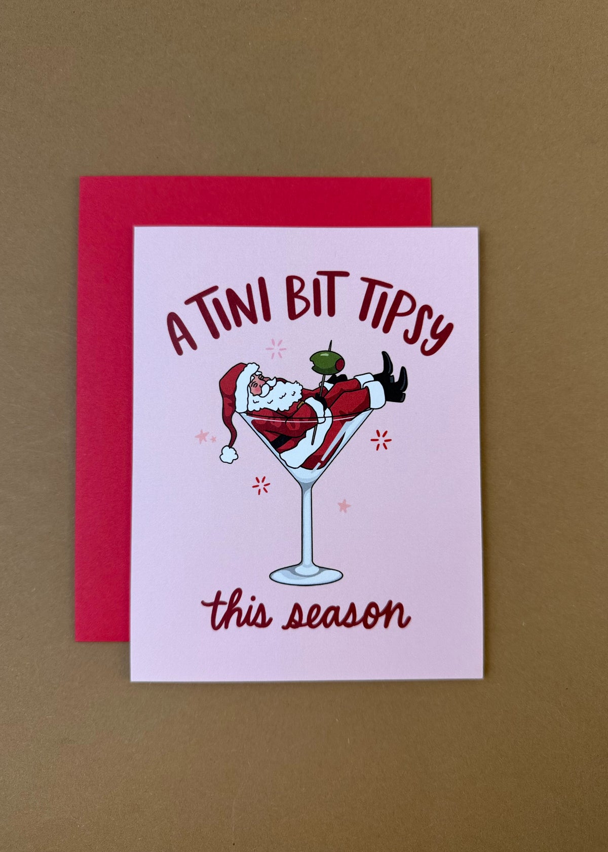 Karte 'A Tini Bit Tipsy...'