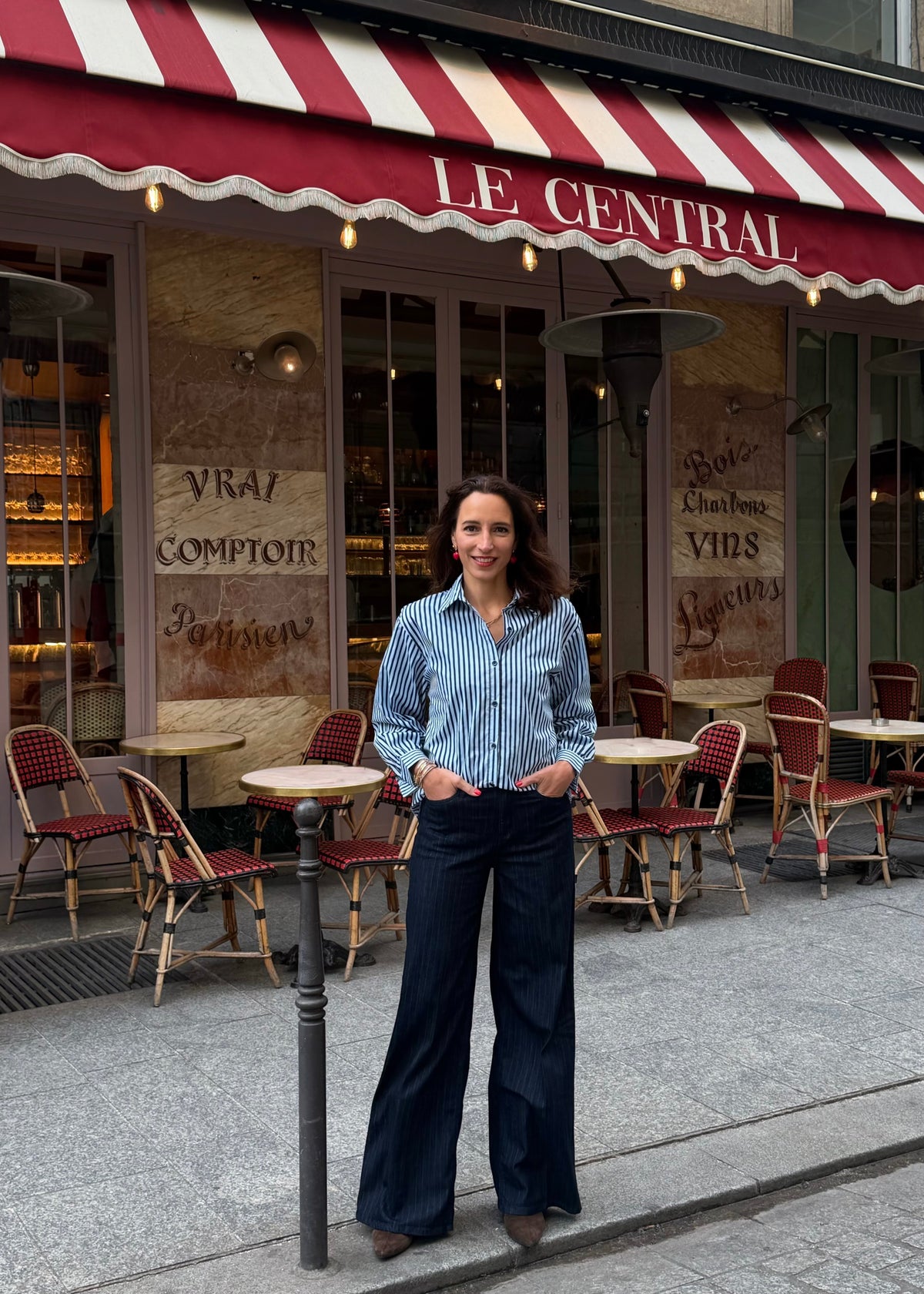 Hemdbluse 'Herz' blau