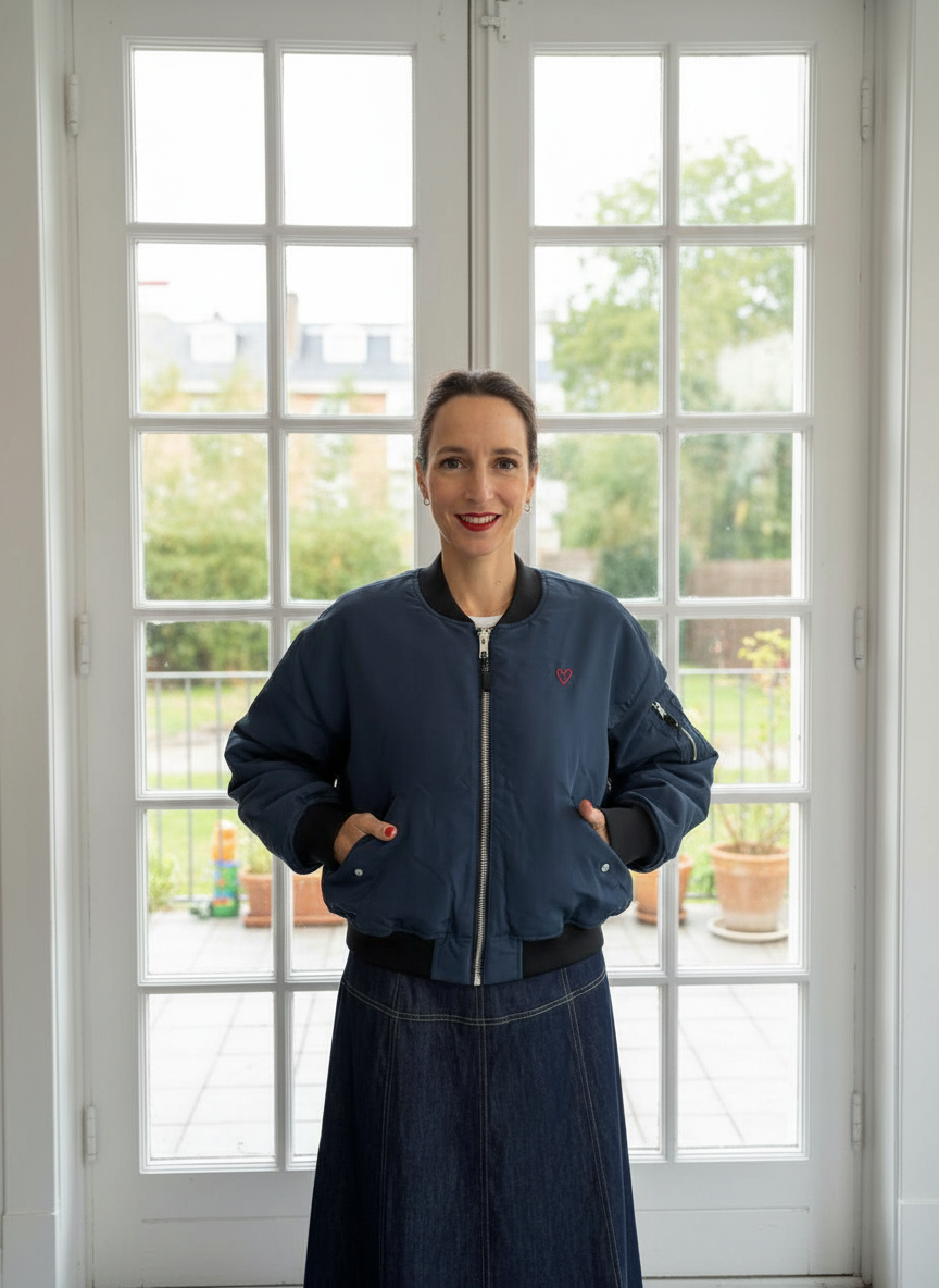 Bomberjacke mit Herz