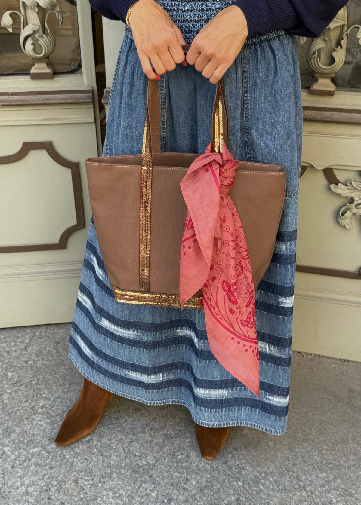 Tuch &#39;Sonne&#39; Bordeaux