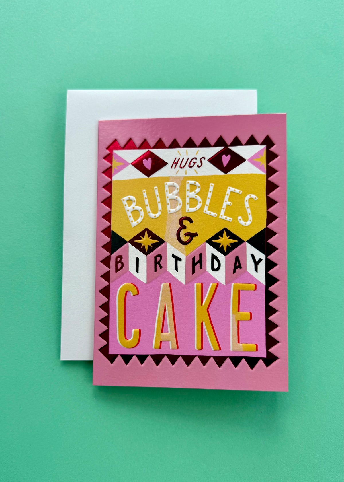 Karte Happy Birthday &#39;Bubbles&#39;