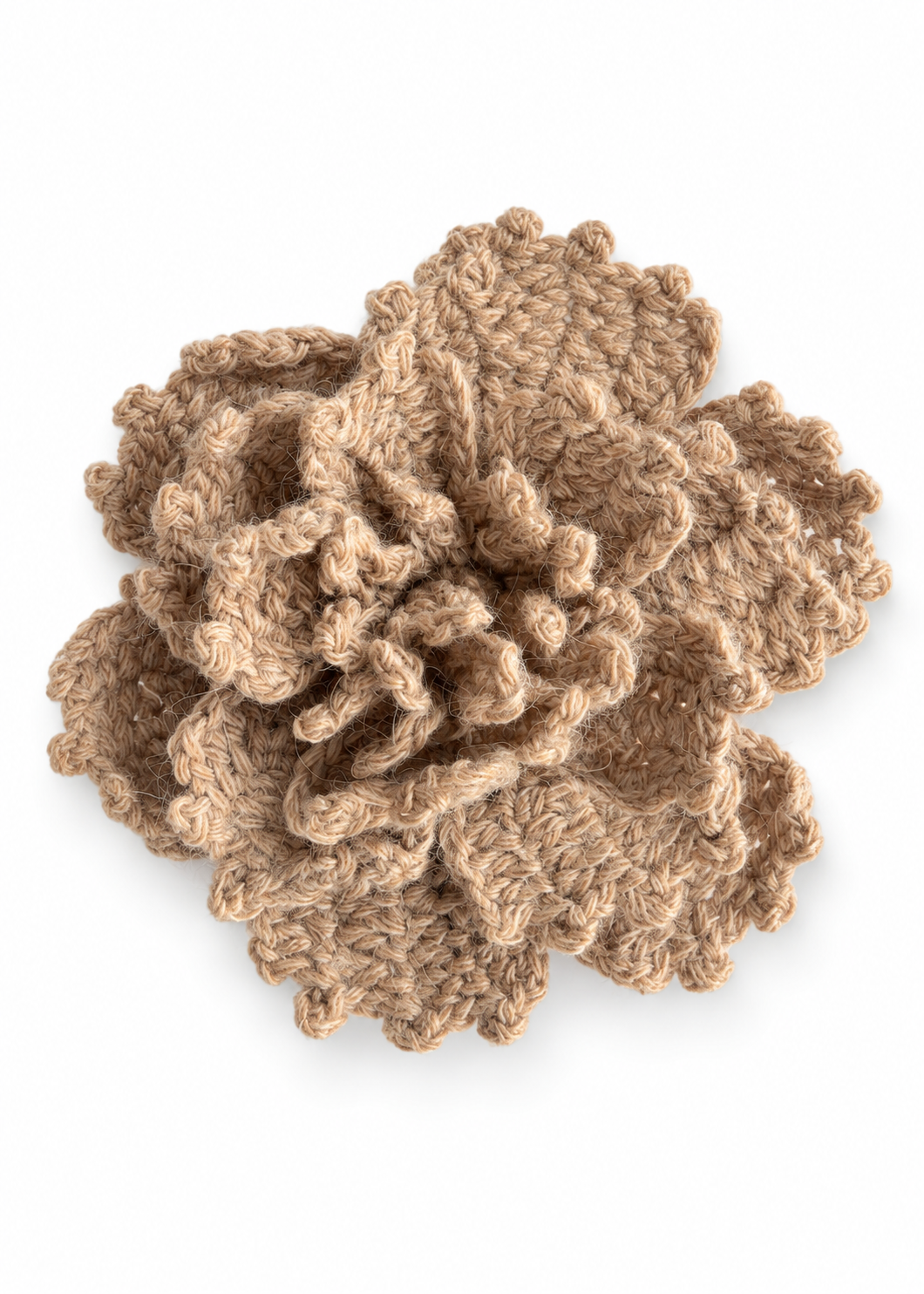 Brosche Blüte 'Beige'