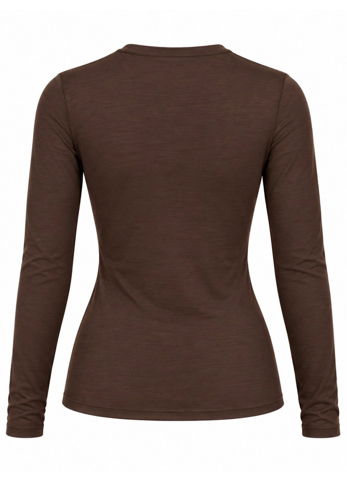 Longsleeve Kaschmir-Mix 'Braun'