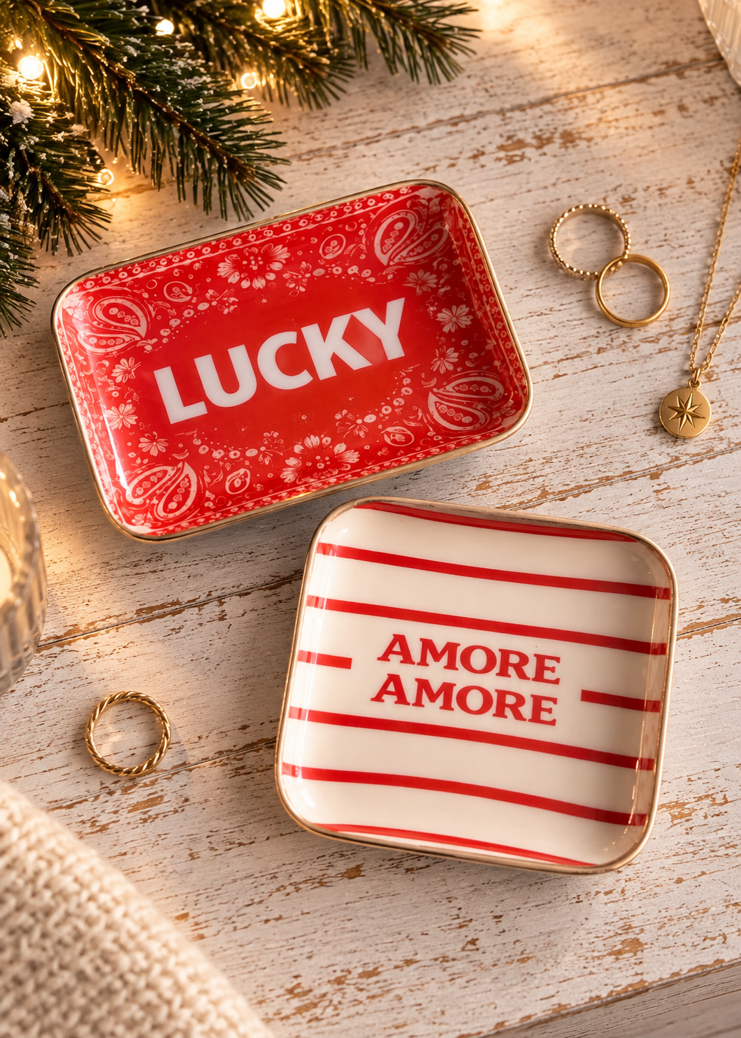 Metall Tablett 'Amore'