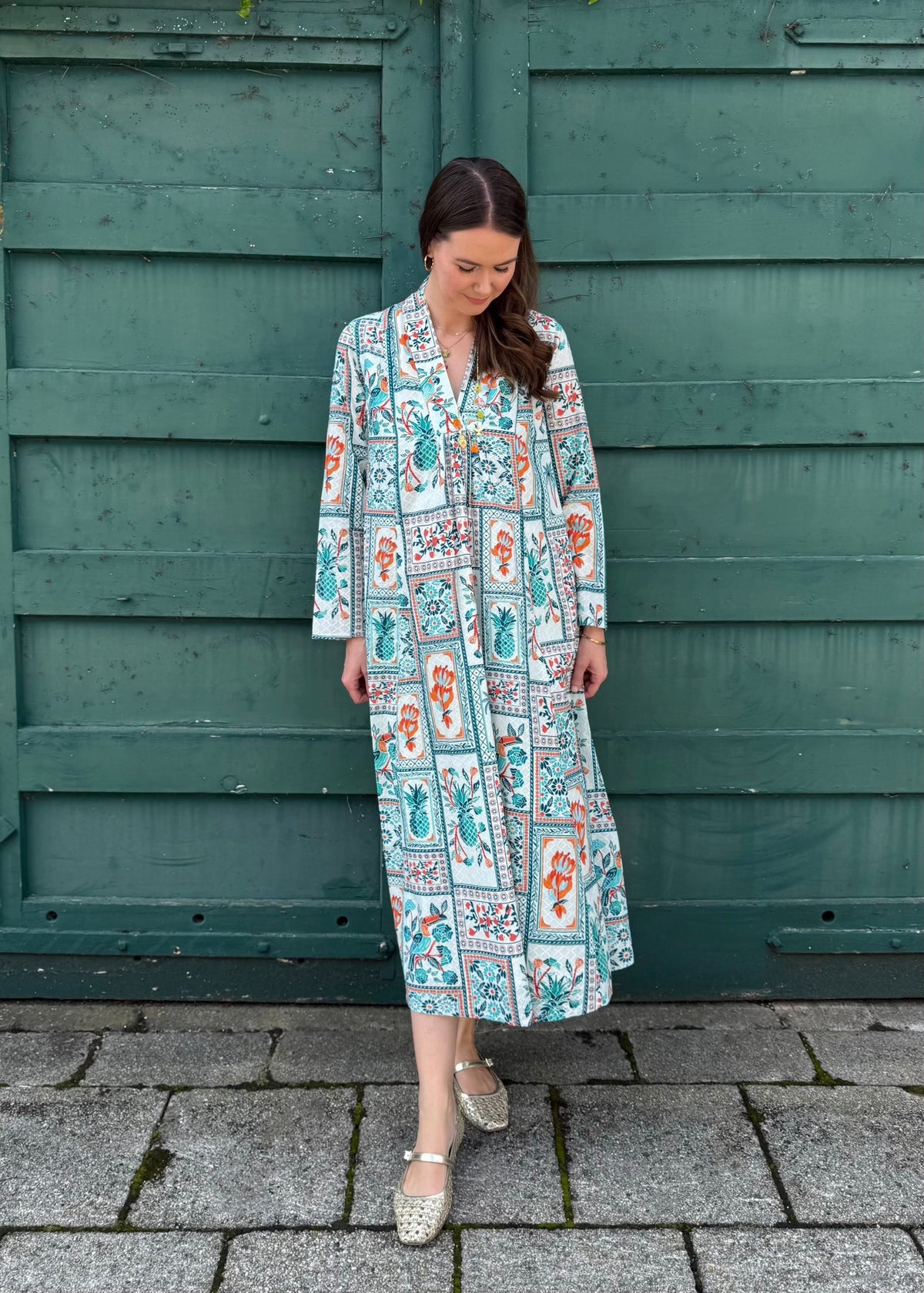 Kleid &#39;Sandelwood&#39; Türkis