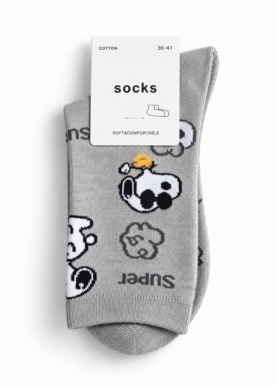 Socken 'Snoopy' Grau