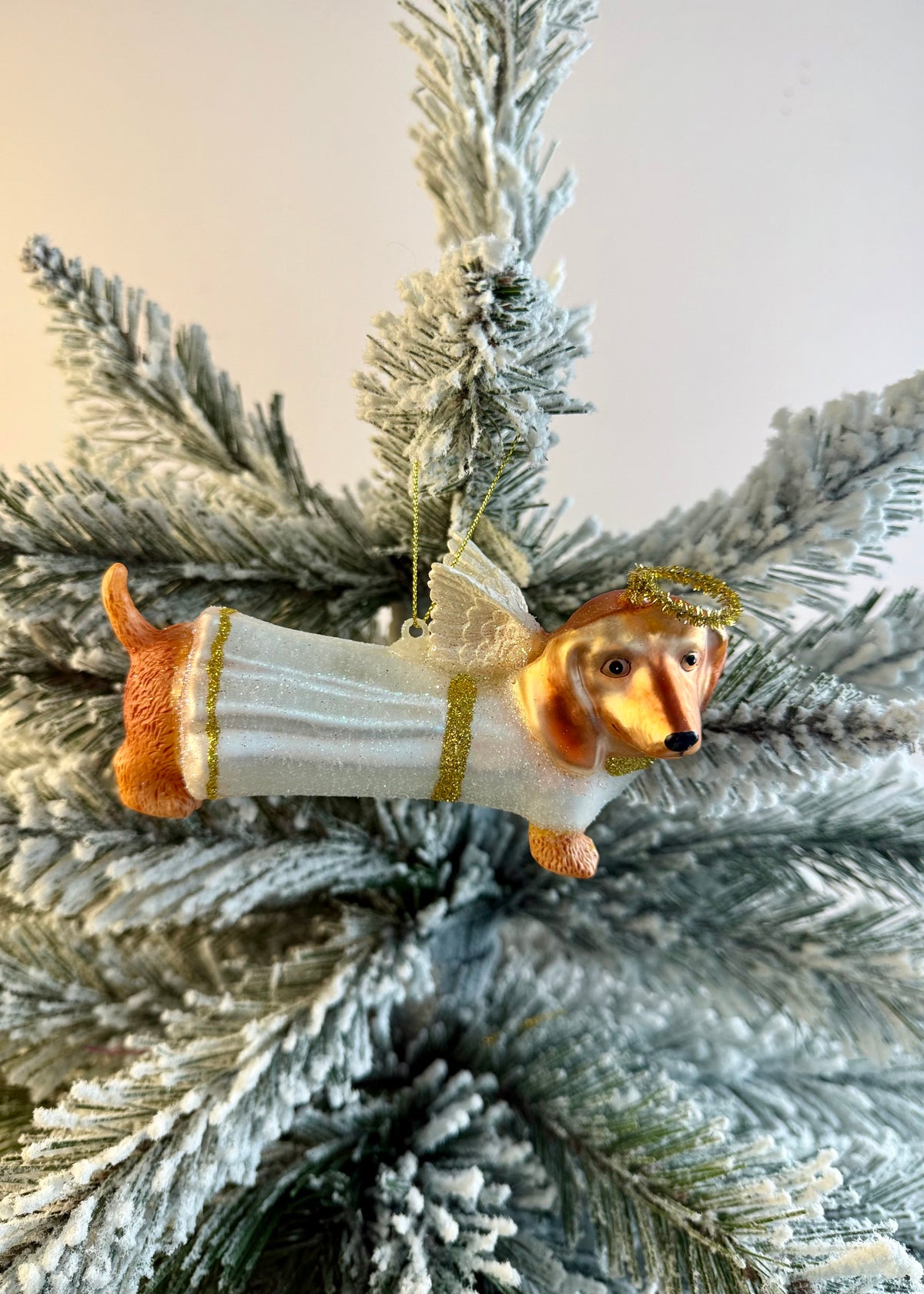 Christbaumanhänger 'Heiliger Dackel'