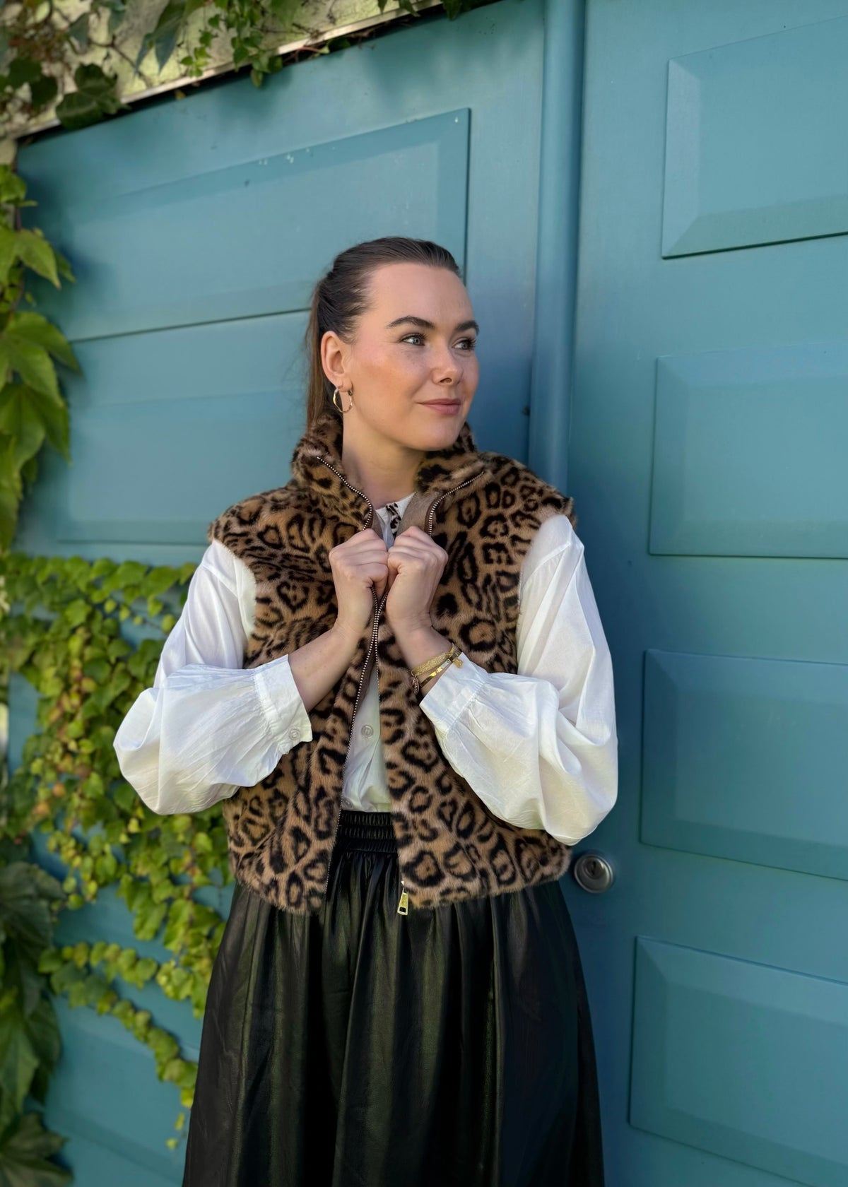 Weste aus Fake-Fur &#39;Leo&#39;