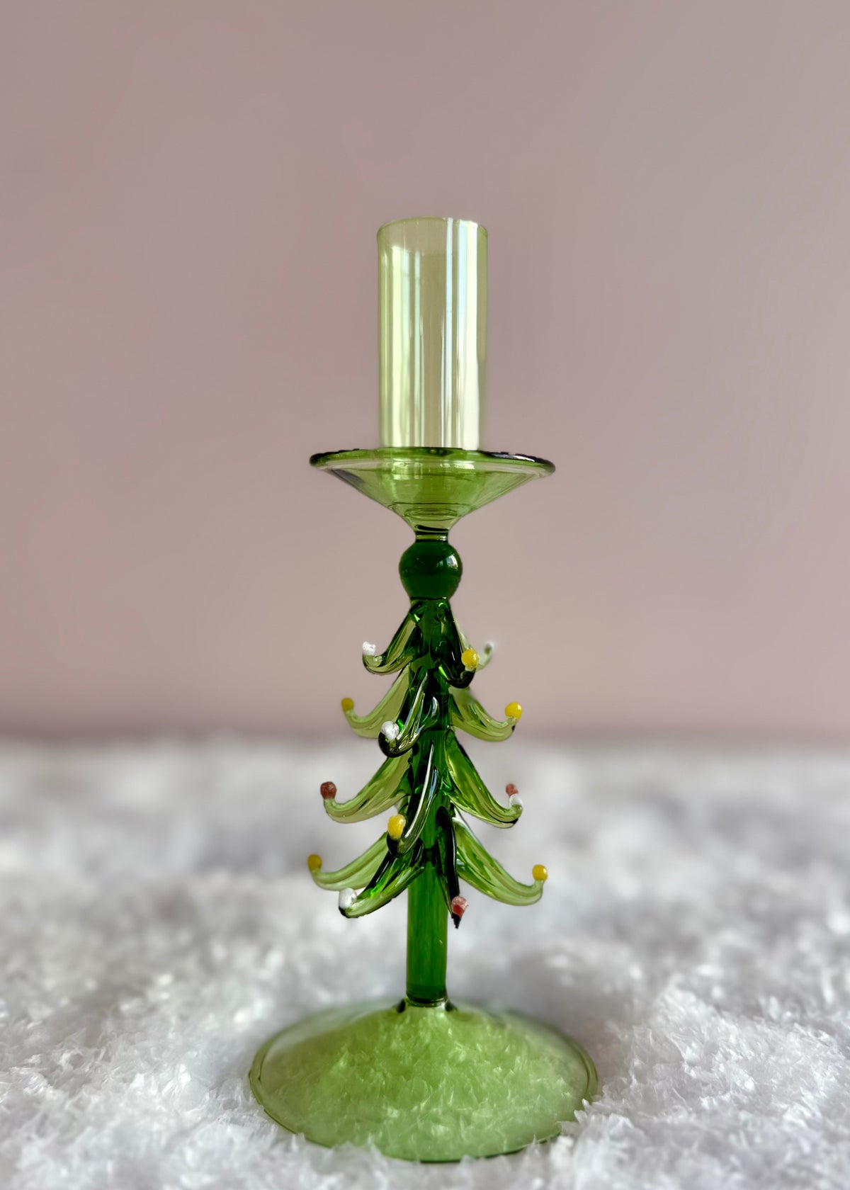 Kerzenständer Tannenbaum Glas