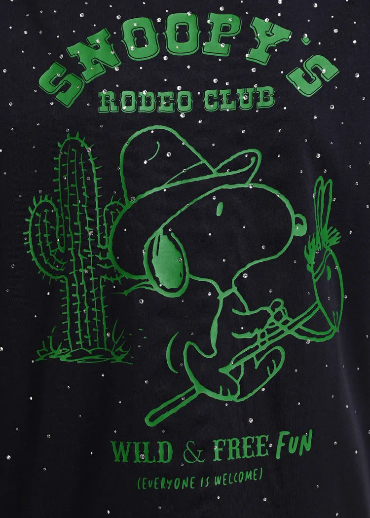 T-Shirt mit Strassbesatz 'Snoopy'