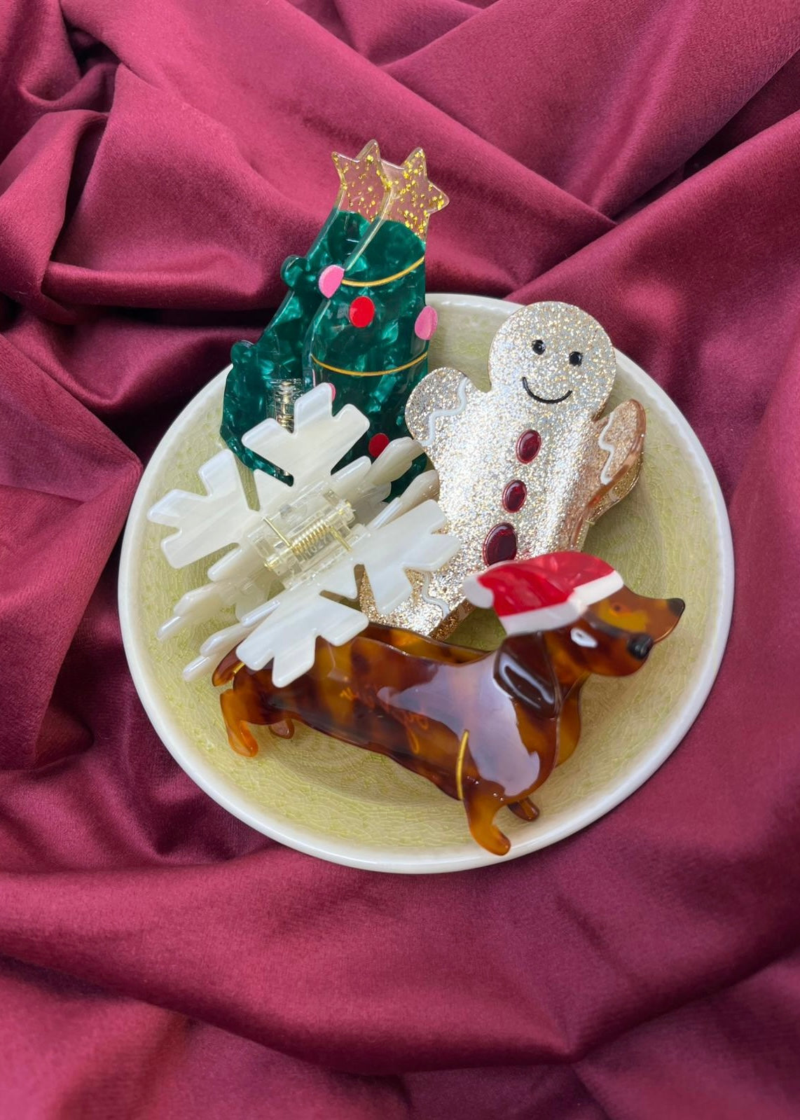 Haarklammer 'X-Mas Tannenbaum'