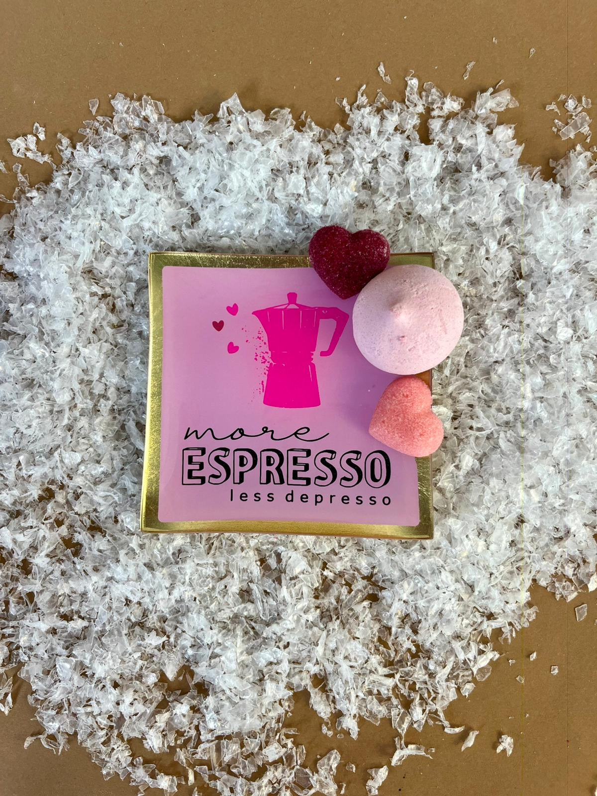 Glas Tablett `Espresso`