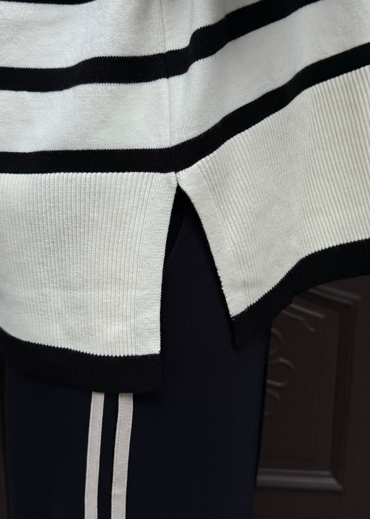 Ringelpullover &#39;Offwhite-Schwarz&#39;