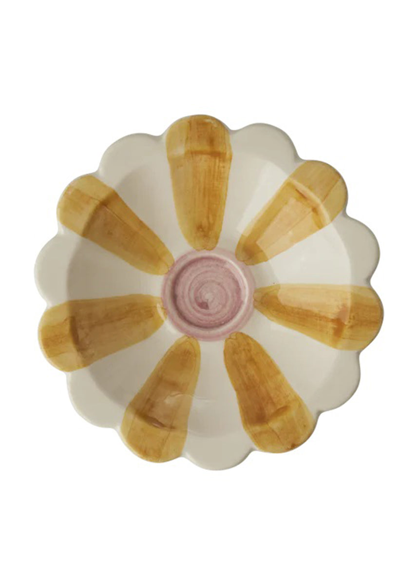 Dipschale &#39;Blume&#39; Gelb