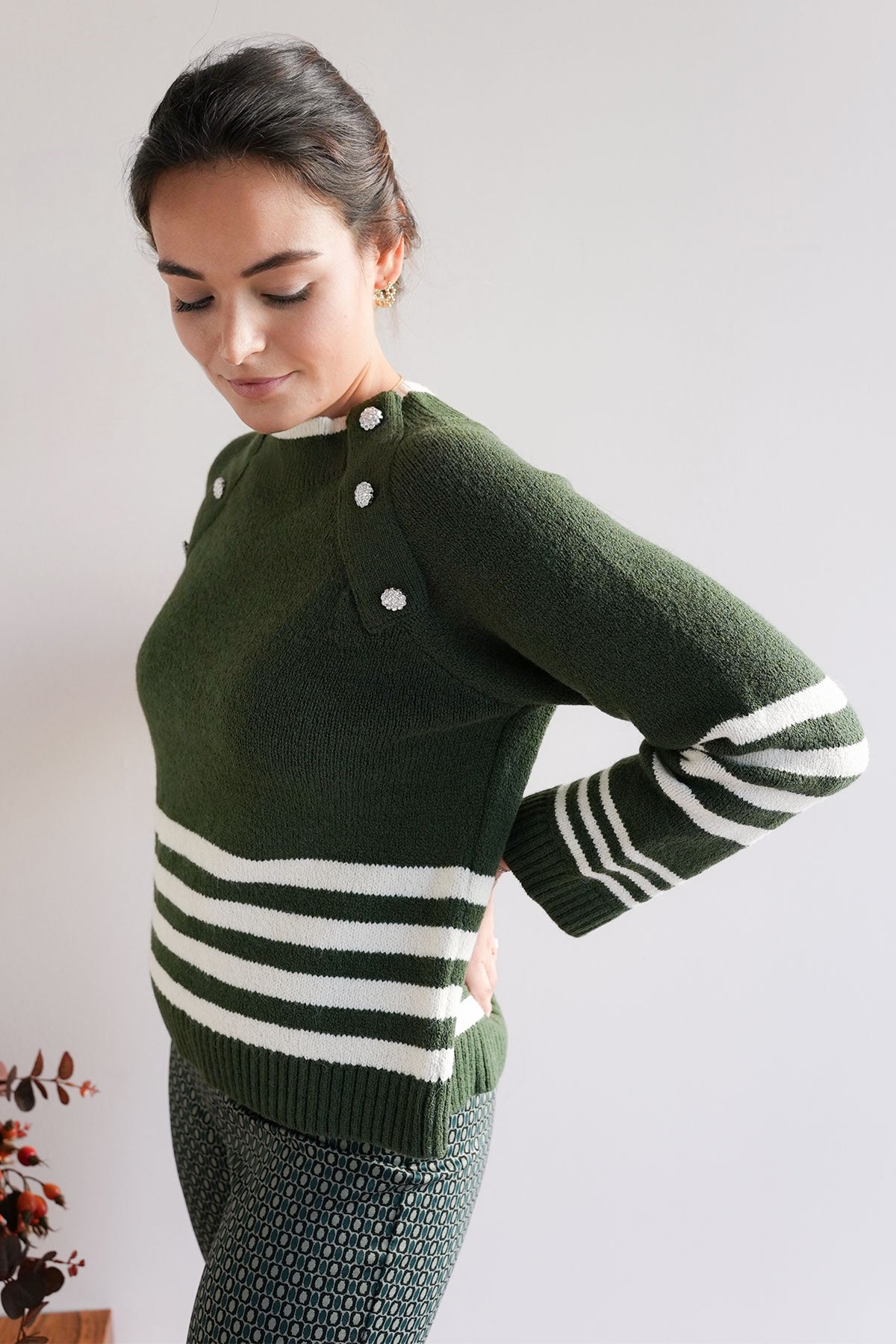 Angesagter Pullover mit Streifen für elegante Looks
