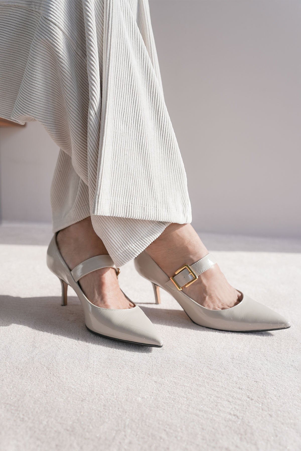 Mary Jane Pumps aus Lackleder