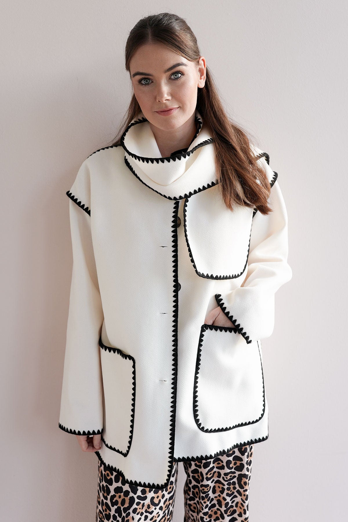 Jacke aus veganem Loden