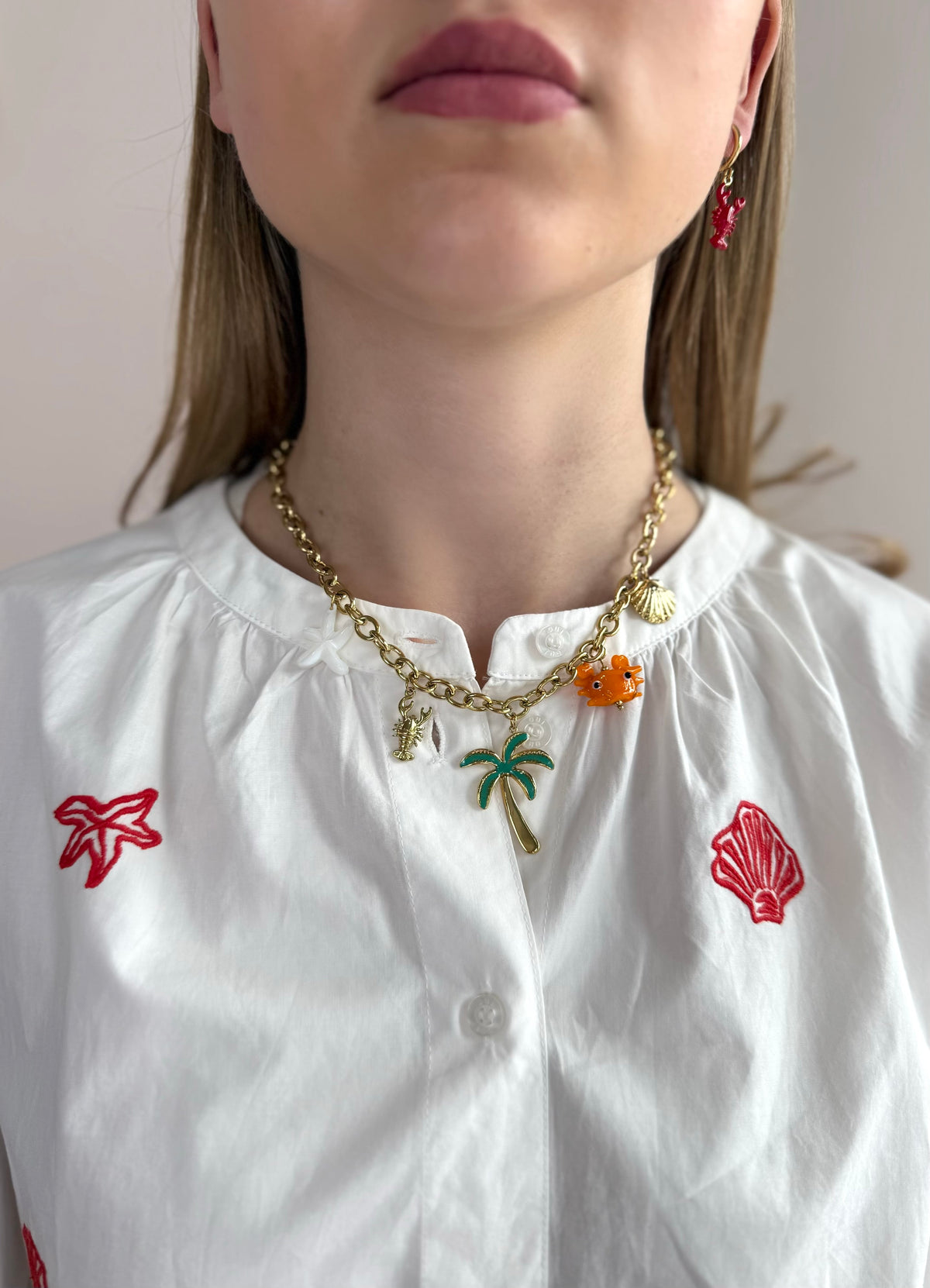 Kette mit Anhänger &#39;Krebs&#39;