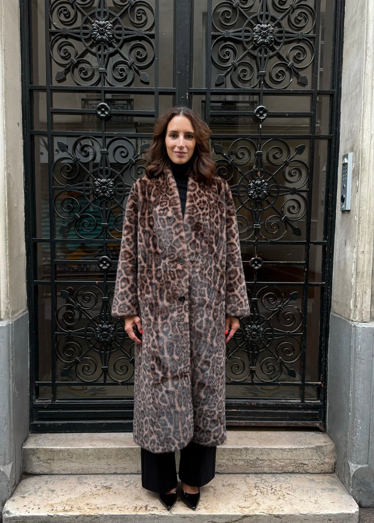 Mantel aus Fake-Fur &#39;Leo&#39;