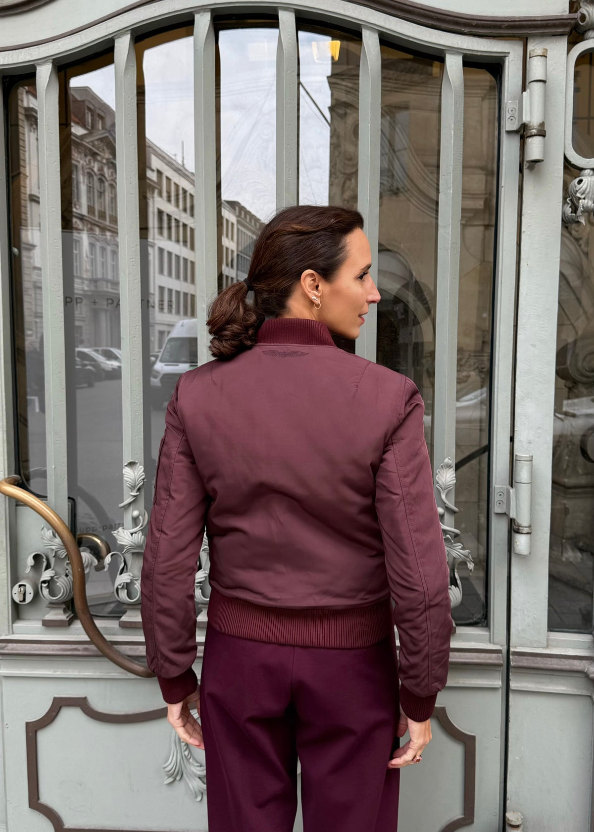 Bomberjacke &#39;Bordeaux&#39;