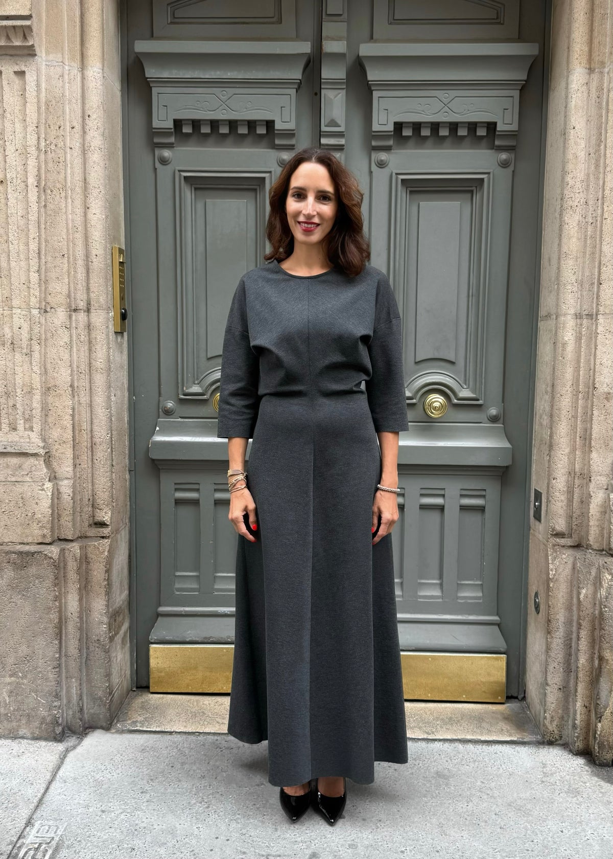 Maxi-Kleid &#39;Anthrazit&#39;