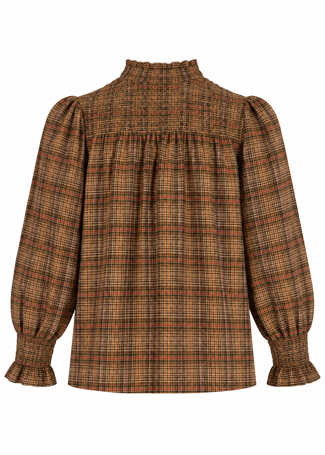 Bluse mit Raffung 'Check'
