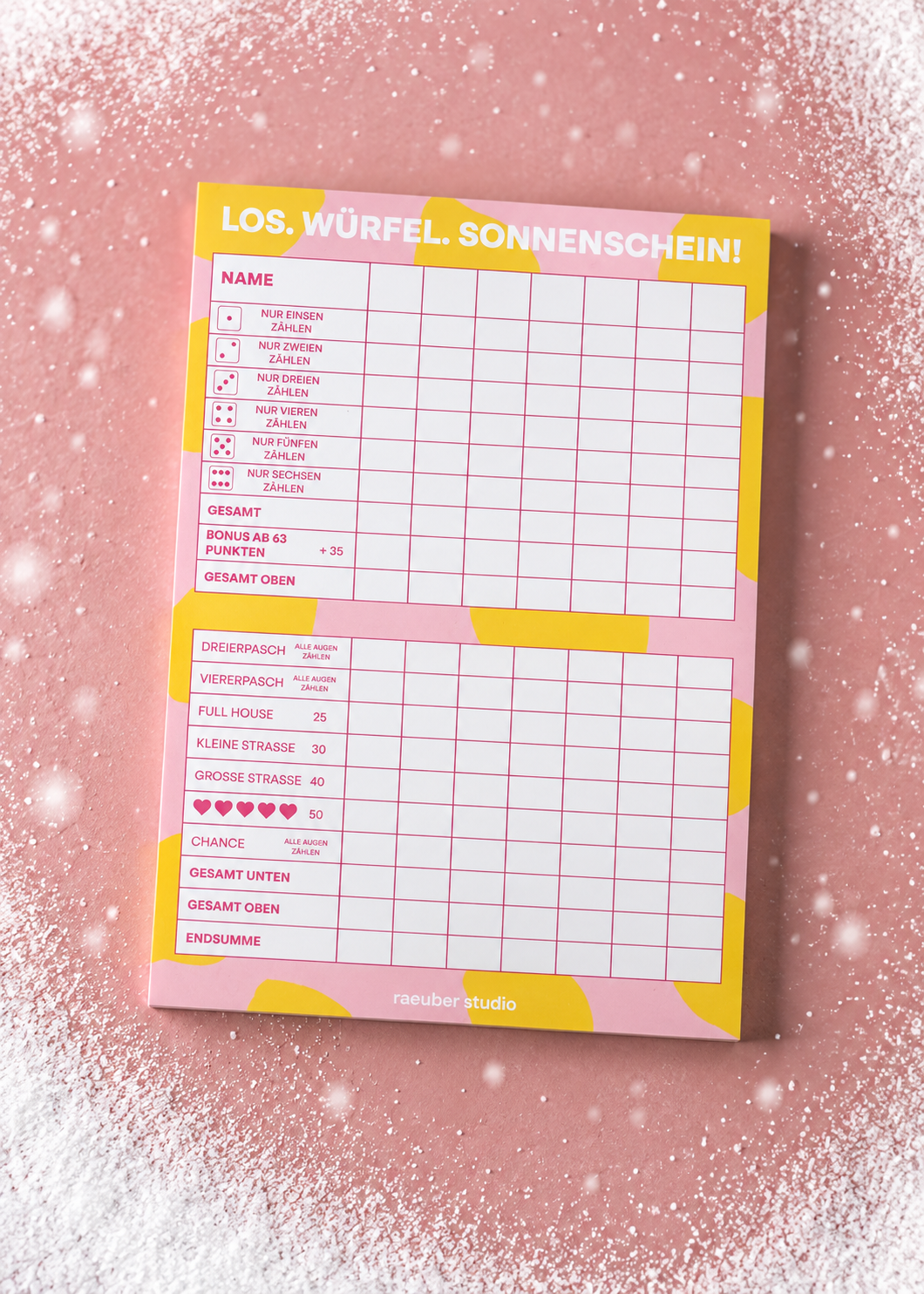 Würfelblock 'Sonnenschein'