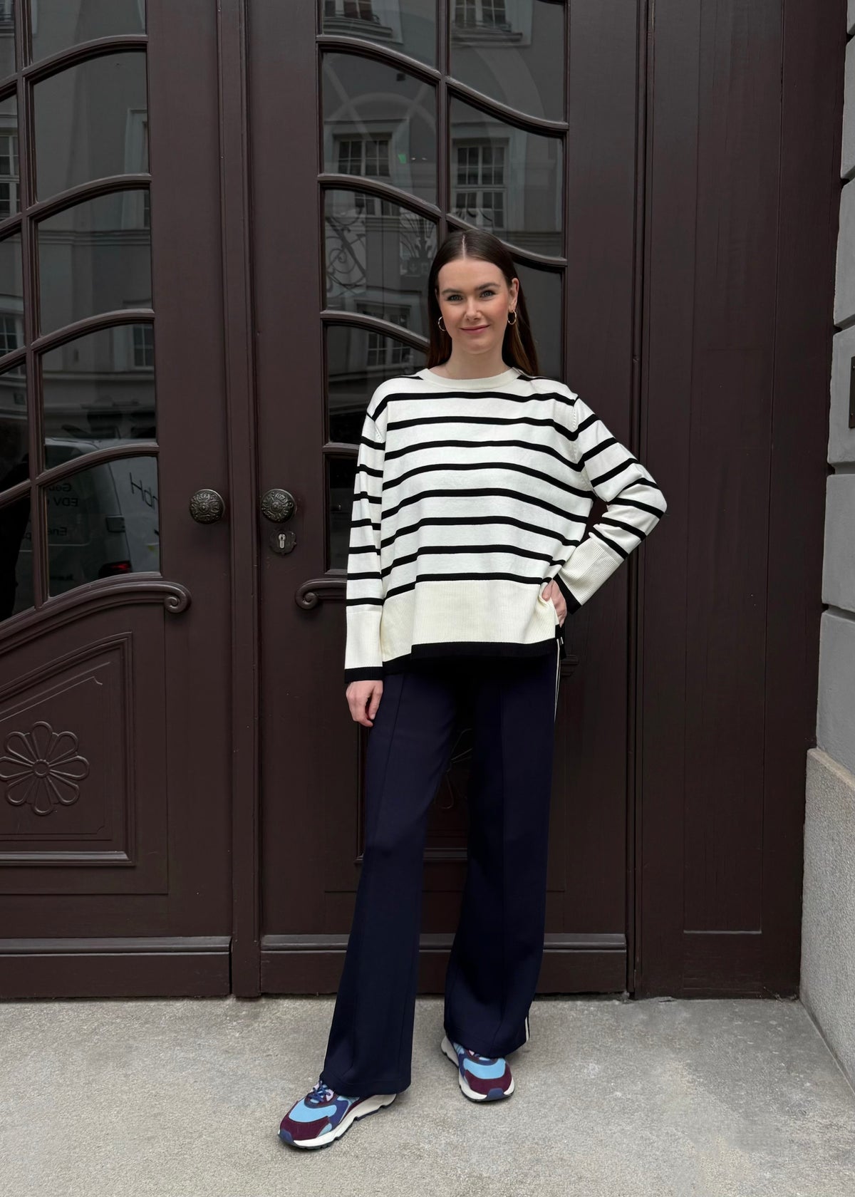 Ringelpullover &#39;Offwhite-Schwarz&#39;
