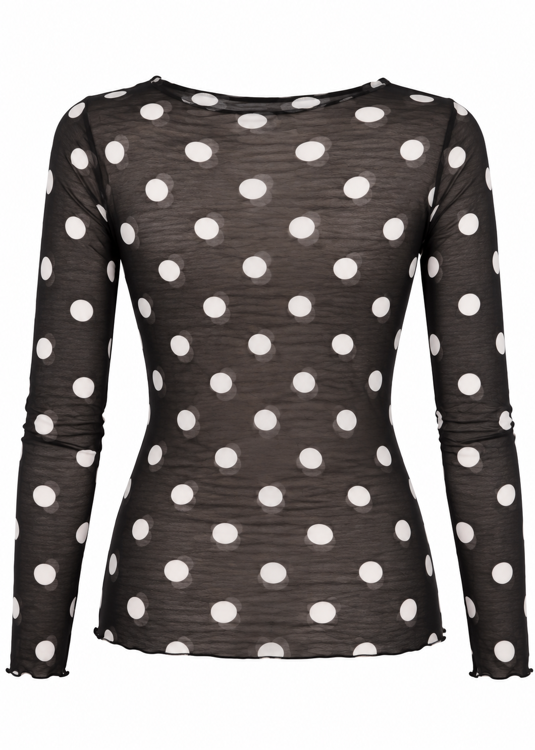 Longsleeve Kaschmir Blend 'Dots'