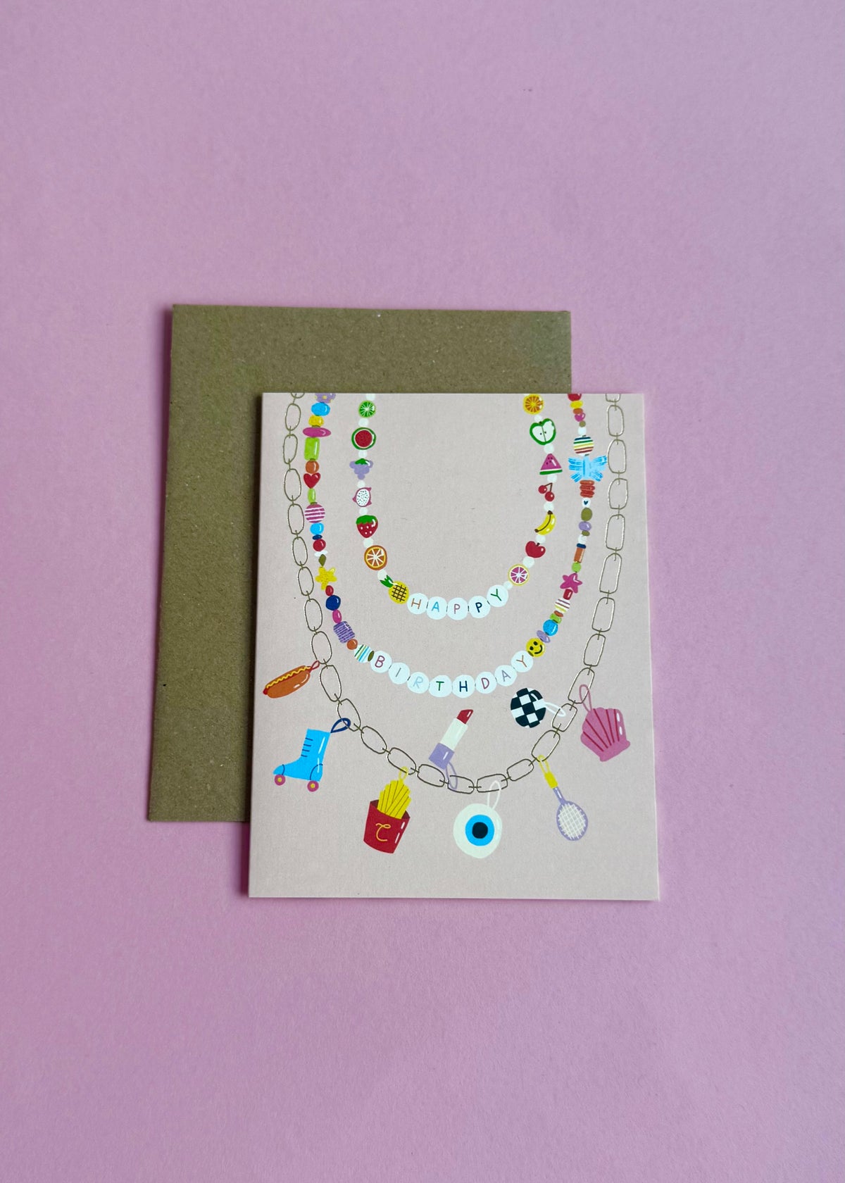 Karte &#39;Happy Birthday&#39; Charms