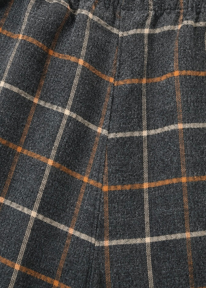 Hose mit Bundfalte 'Karo'