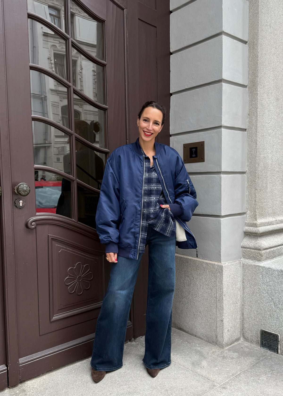 Bomberjacke mit Teddyfutter