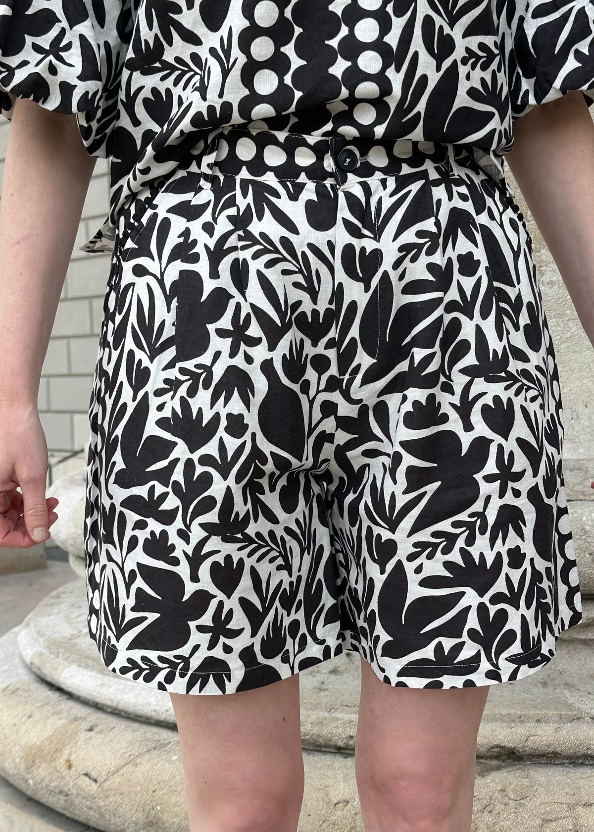 Leinenshort &#39;Schwarz&#39;
