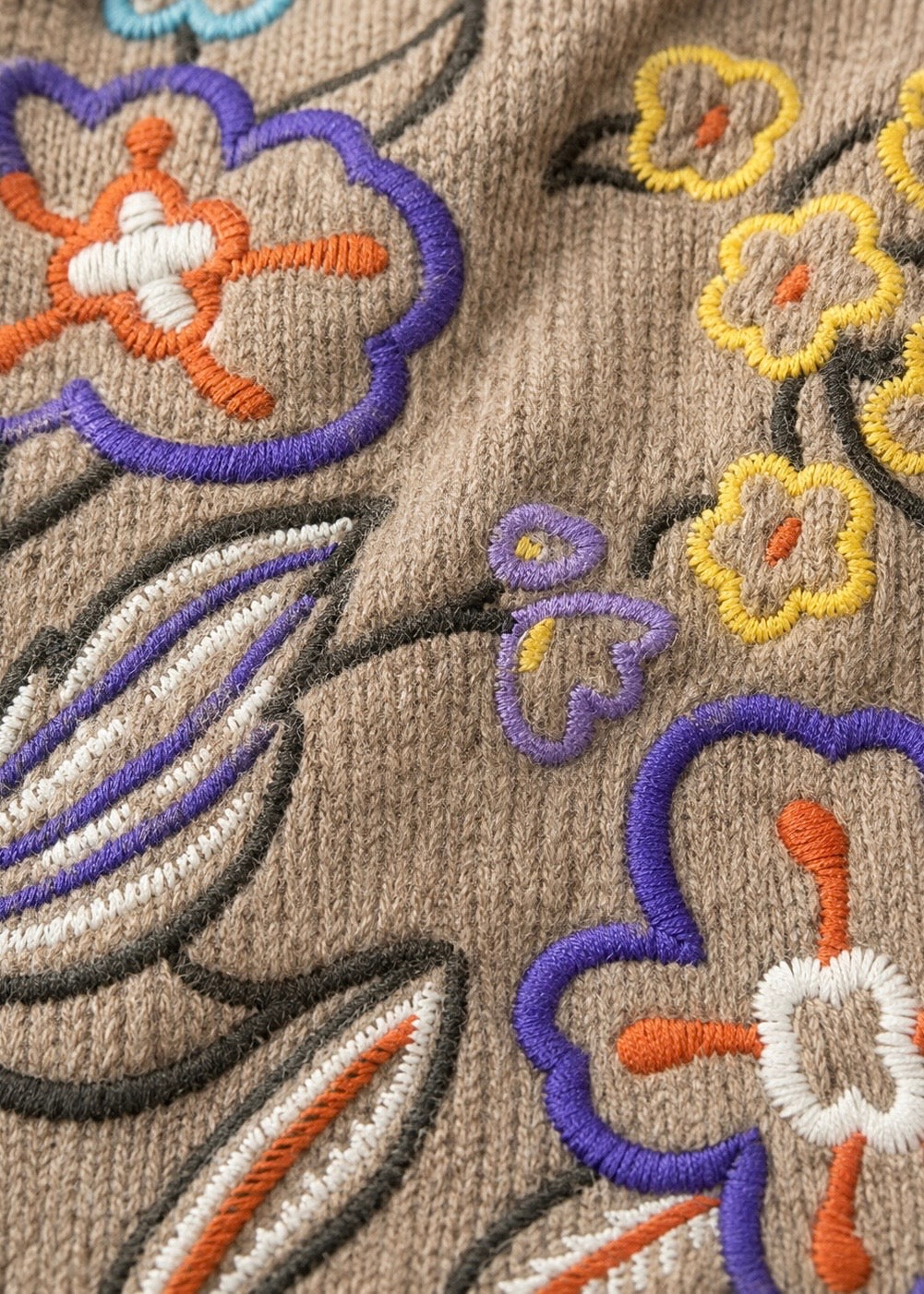 Strickpullover 'Flowers'