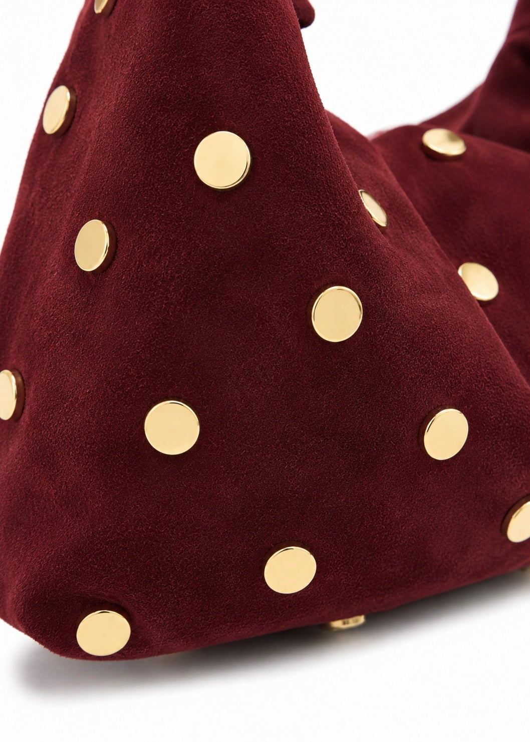Tasche mit Nieten 'Bordeaux'