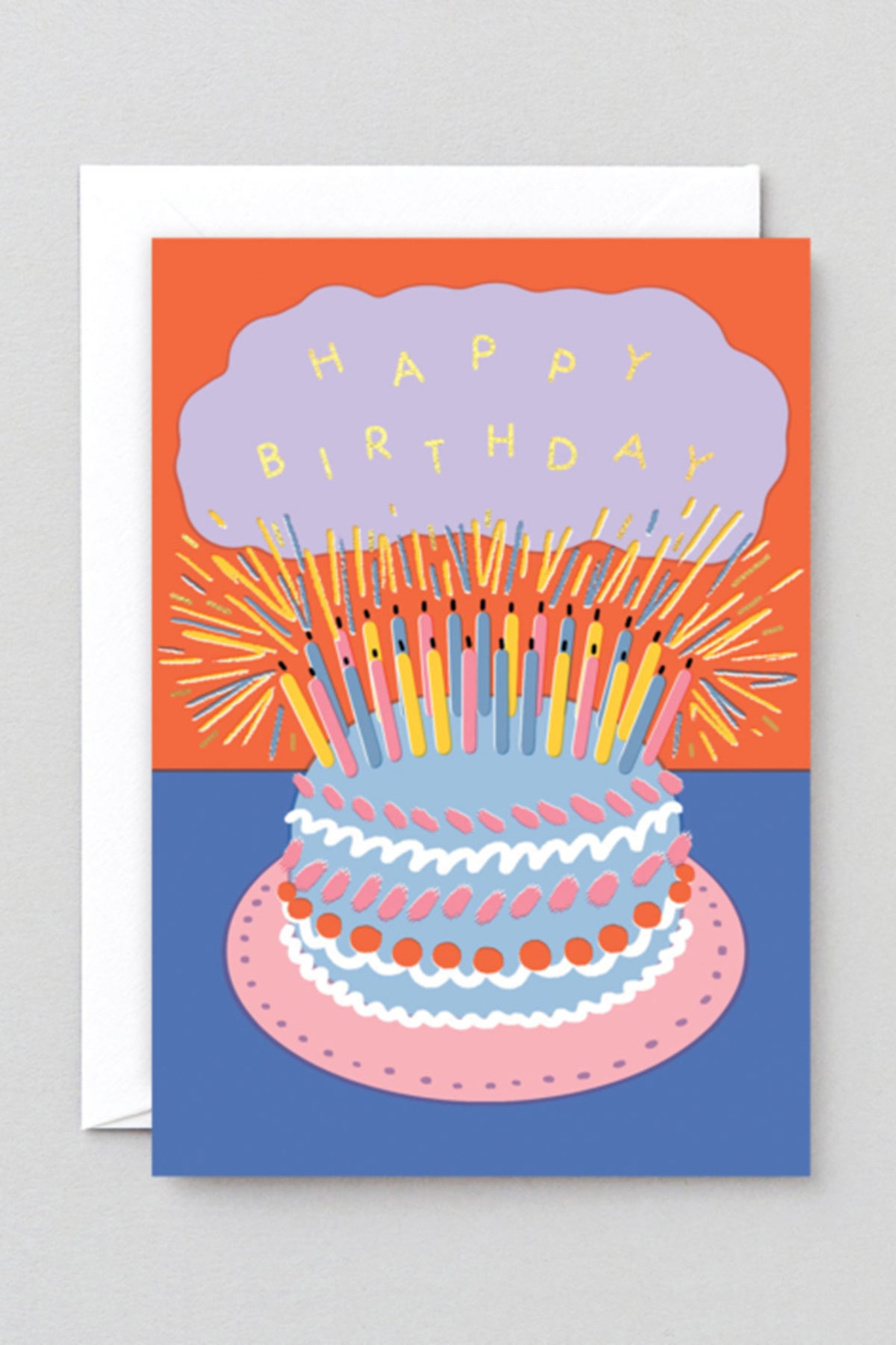Karte Happy Birthday Cake &amp; Candles