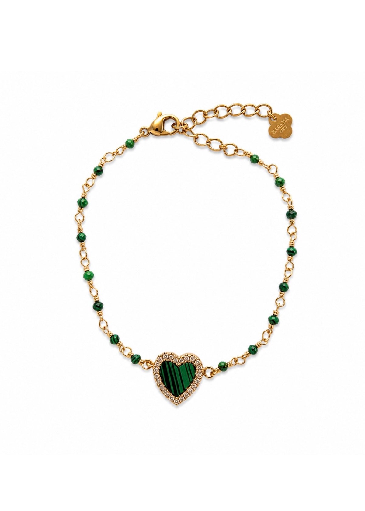 Armband mit Herz 'Grün'