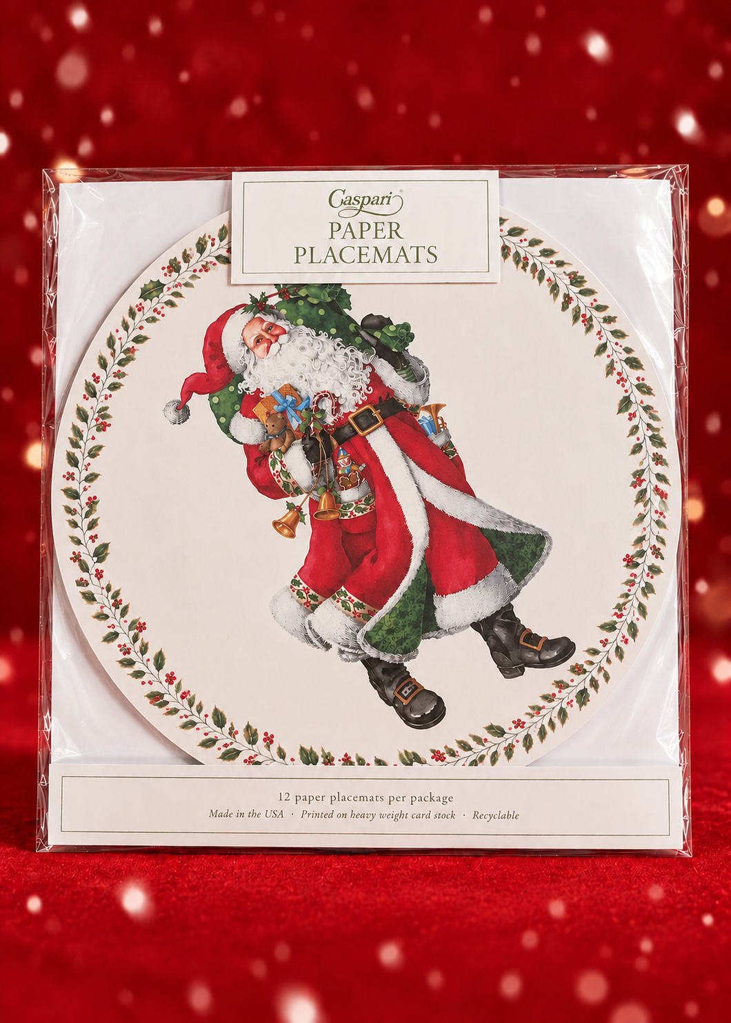 Tischsets Rund 'Santa'