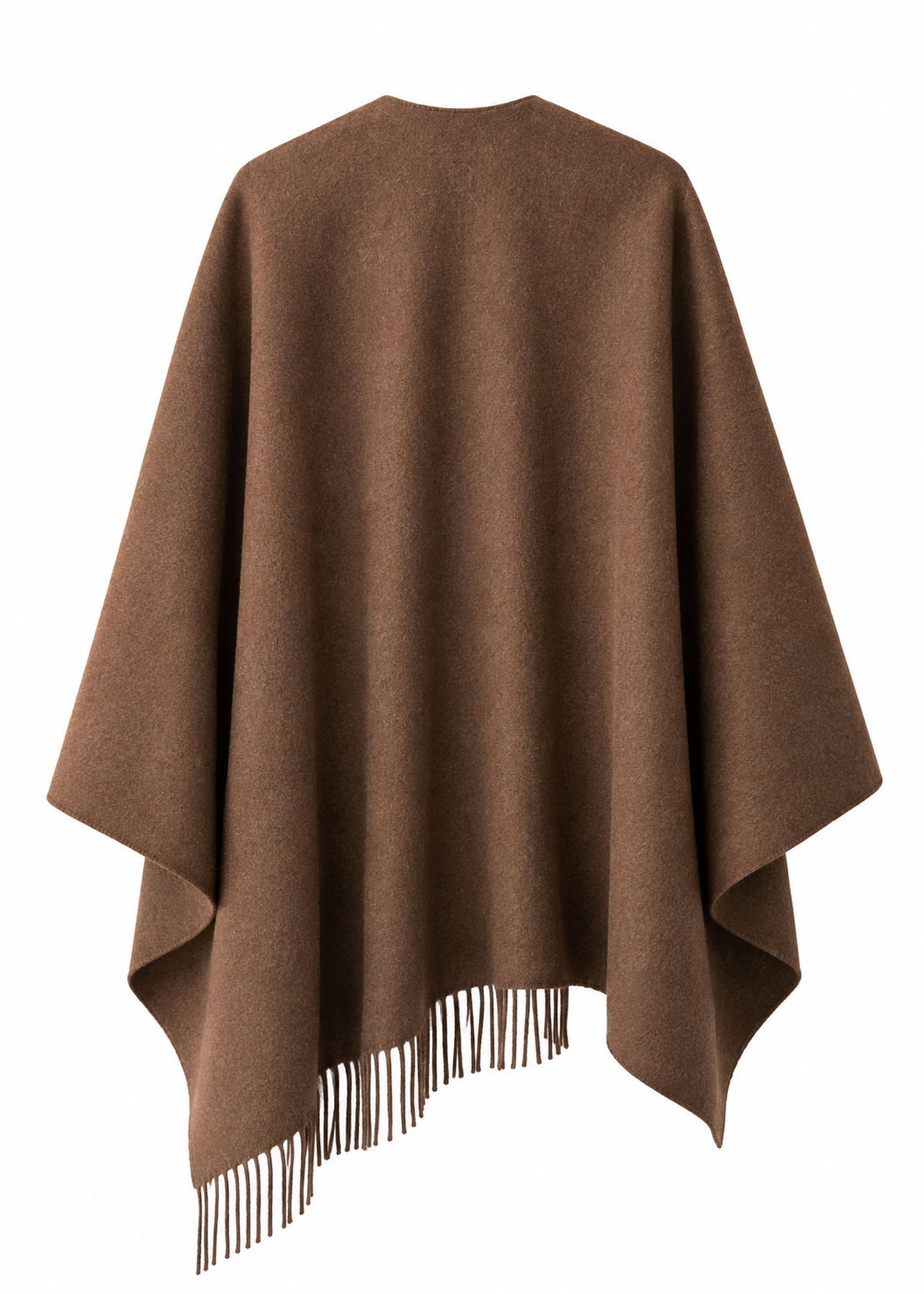 Cape mit Fransen 'Braun'