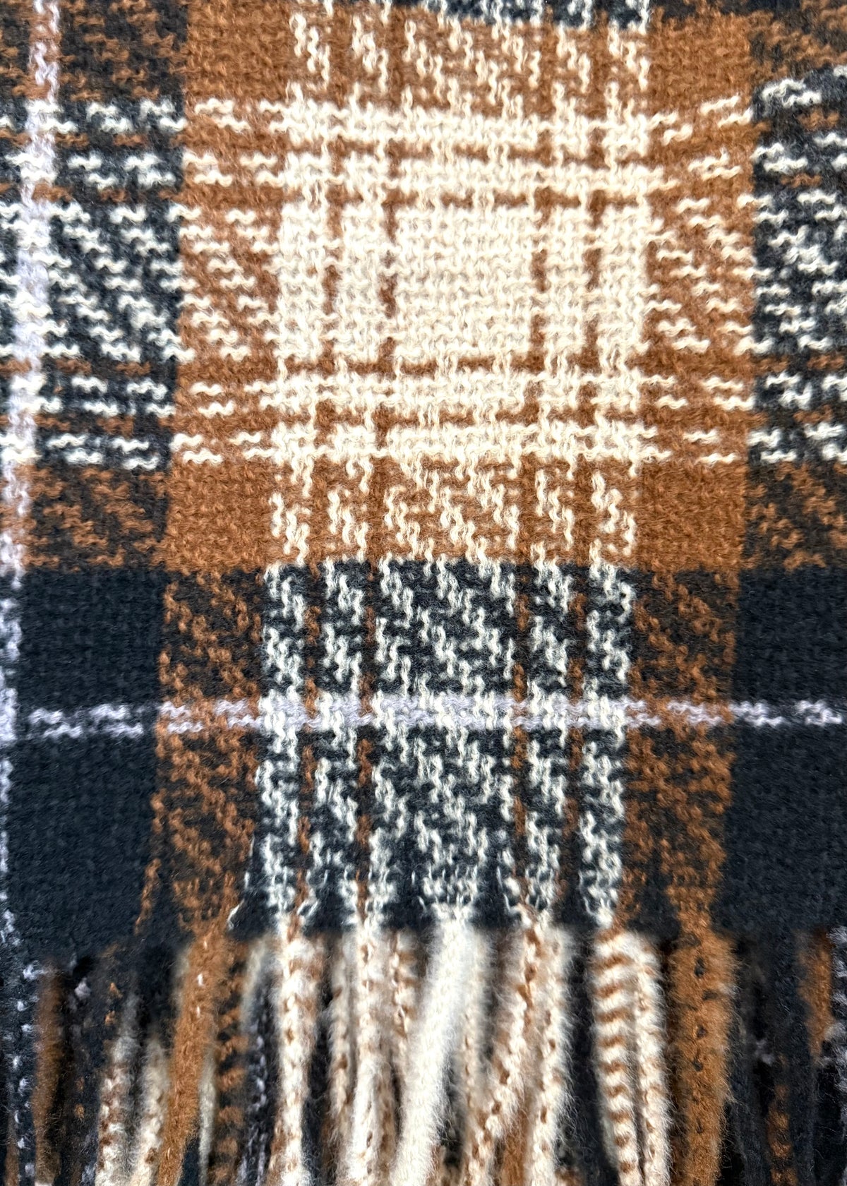 Karo Schal 'Braun-Beige'