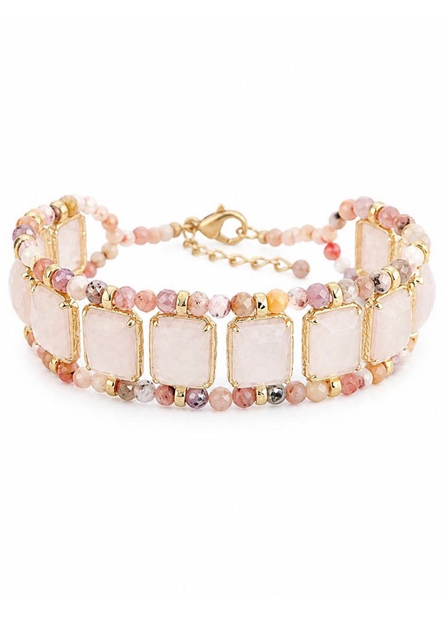 Armband breit 'Rose'